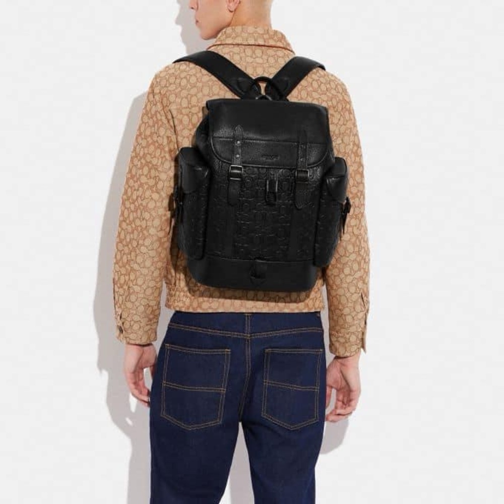 💰SOLD - CH767- Coach Hitch Backpack in Signature Leather - Picture 12 of 13
